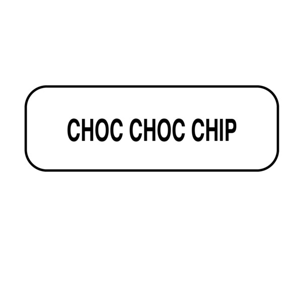 Nevs Choc Choc Chip Label 1/2" x 1-1/2" DIET-600 - main